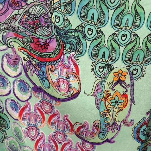 Spense Multicolor Paisley Sleeveless Blouse - Picture 4 of 5